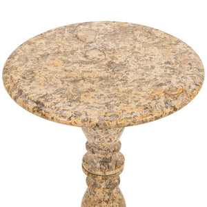 Shell Fossil Hardstone Side Table (9742201684275)