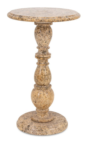 Shell Fossil Hardstone Side Table (9742201684275)