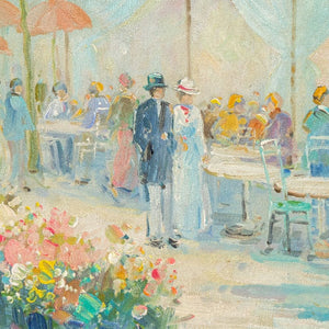 T. E. Pencke Parisian Street Scene Oil on Canvas (9800972927283)