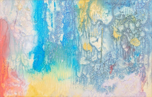 Post-War Abstract Stain Painting Oil on Canvas (9747133792563)