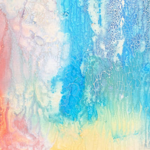 Post-War Abstract Stain Painting Oil on Canvas (9747133792563)