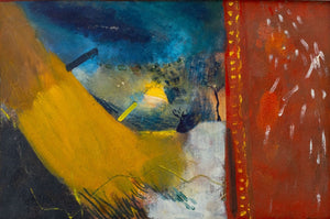 Russian School Abstract Composition Oil, 1988 (9802494640435)