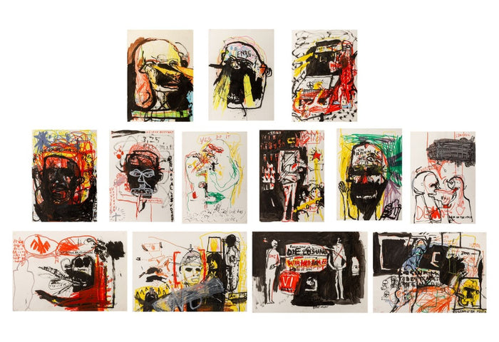 Theo Boettger Abstract Composition Mixed Media, 13