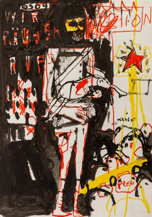 Theo Boettger Abstract Composition Mixed Media, 13 (9802511548723)