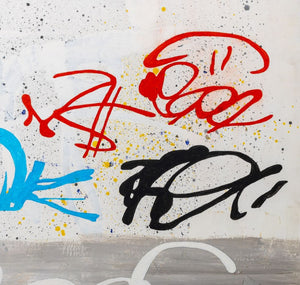 Paolo Barrile "Scrittura" Acrylic on Panel, 1997 (9768321810739)