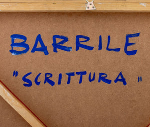 Paolo Barrile "Scrittura" Acrylic on Panel, 1997 (9768321810739)