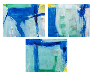Robert O'Meara Abstract Composition Triptych Oil (9747171868979)