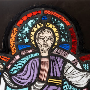Quatrefoil Stained Glass Window, 19 C. (9742195327283)