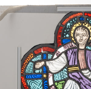 Quatrefoil Stained Glass Window, 19 C. (9742195327283)