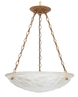 French Art Deco Floral Motif Glass Chandelier (9742203846963)