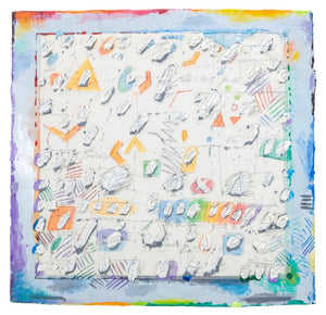 Elfi Schuselka "Yellow Triangle II" Mixed Media (9756665053491)