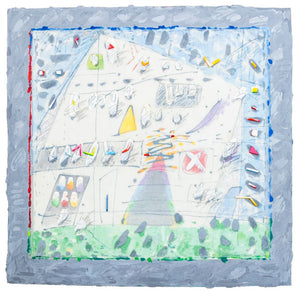 Elfi Schuselka "Pekabu II" Mixed Media, 1983 (9756672819507)