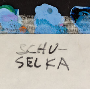 Elfi Schuselka "Triangle in 5" Mixed Media on Mesh (9768431190323)