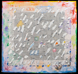 Elfi Schuselka "Triangle in Yellow I" Mixed Media (9760951238963)