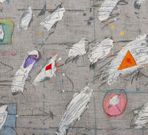 Elfi Schuselka "Triangle in Yellow I" Mixed Media (9760951238963)