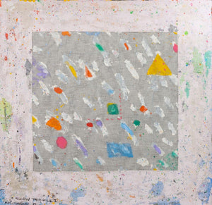 Elfi Schuselka "Triangle in Yellow I" Mixed Media (9760951238963)