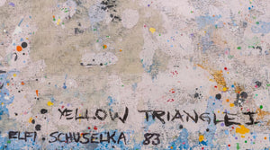 Elfi Schuselka "Triangle in Yellow I" Mixed Media (9760951238963)