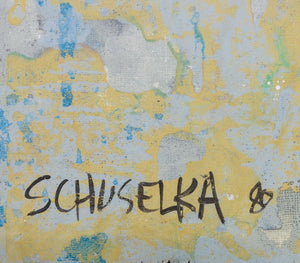 Elfi Schuselka "Roundabout" Mix Media on Tarlatan (9760954351923)