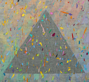 Elfi Schuselka "Triangle in Square #4" Mixed Media (9757698392371)