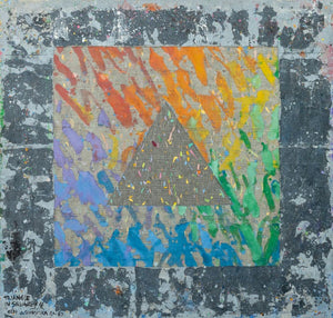 Elfi Schuselka "Triangle in Square #4" Mixed Media (9757698392371)