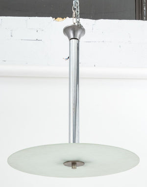 Space Age Aluminum and Glass Saucer Chandelier (9783257432371)