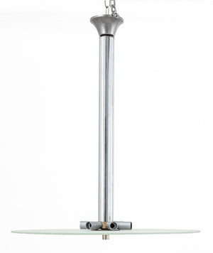 Space Age Aluminum and Glass Saucer Chandelier (9783257432371)