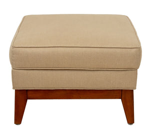 Ethan Allen Upholstered Wingback Chair & Ottoman (9742202339635)