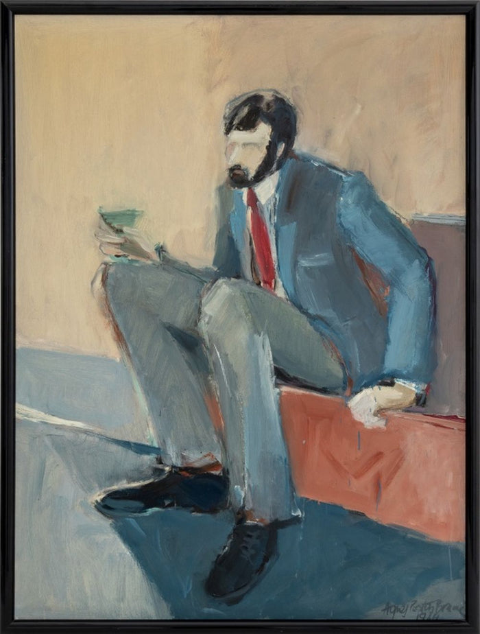 Agnes Preston-Brame Portrait of a Man Oil, 1984