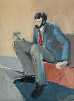 Agnes Preston-Brame Portrait of a Man Oil, 1984 (9806485029171)