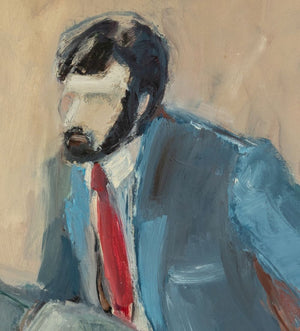 Agnes Preston-Brame Portrait of a Man Oil, 1984 (9806485029171)