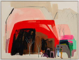 Seonna Hong "Red Walk" Mixed Media, 2021 (9755253539123)