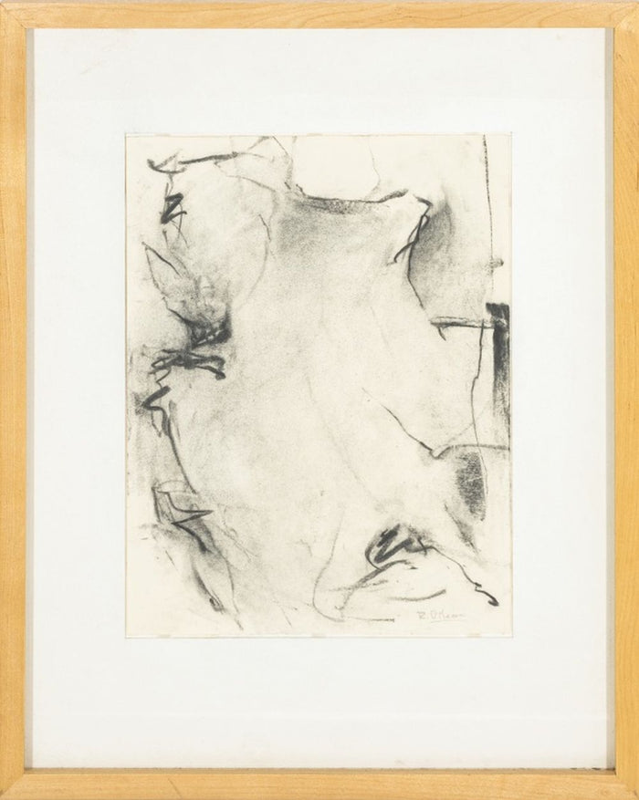 Robert O'Meara Abstract Expressionist Charcoal