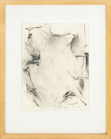 Robert O'Meara Abstract Expressionist Charcoal