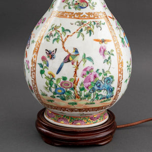 Chinese Famille Rose Porcelain Vase as Lamp (9806475886899)