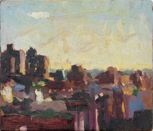 Robert O'Meara Miniature Cityscape Oil on Board (9747189399859)