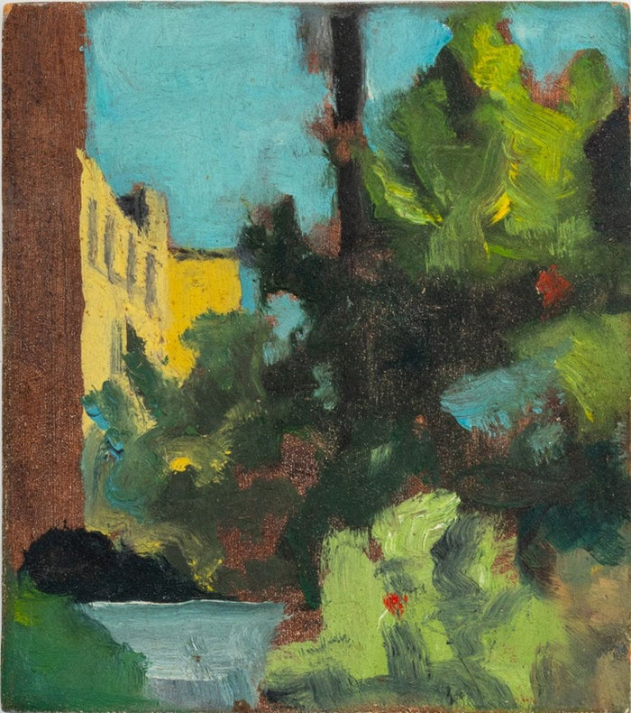 Robert O'Meara Miniature Cityscape Oil on Board