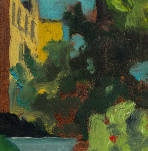 Robert O'Meara Miniature Cityscape Oil on Board (9747203850547)