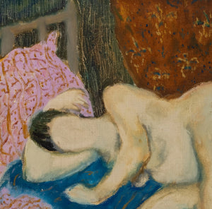 Manfred Schwartz Reclining Nude Oil on Canvas (9756518646067)