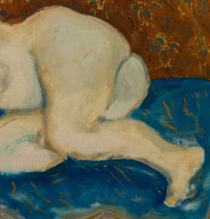 Manfred Schwartz Reclining Nude Oil on Canvas (9756518646067)