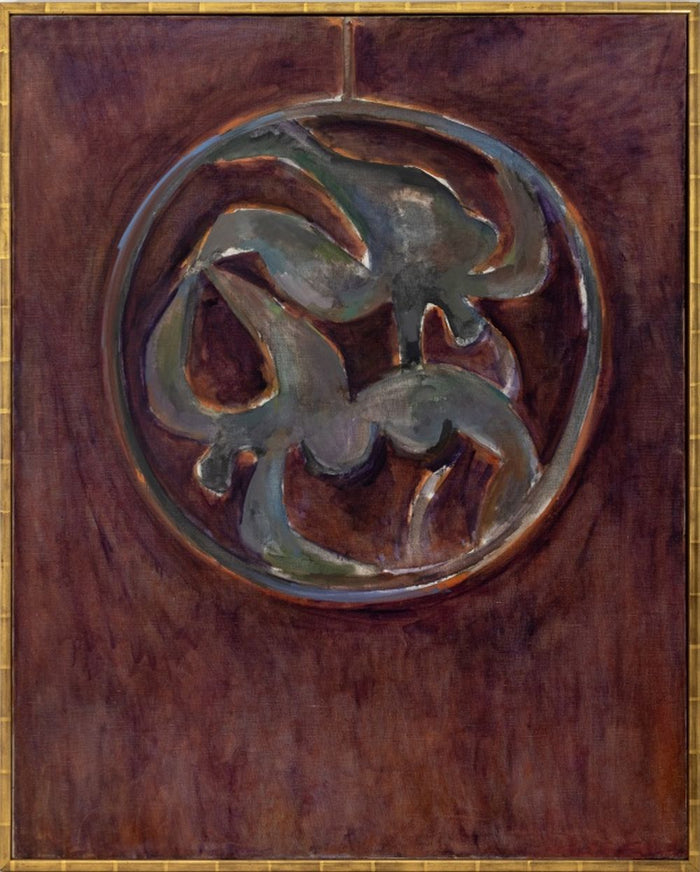 Manfred Schwartz The Ring in Plum Oil on Canvas