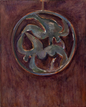 Manfred Schwartz The Ring in Plum Oil on Canvas (9756470608179)