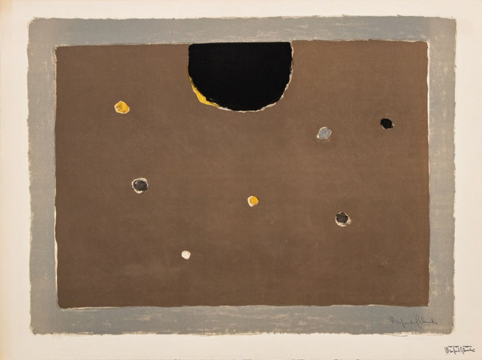 Manfred Schwartz "Somber Planet" Lithograph