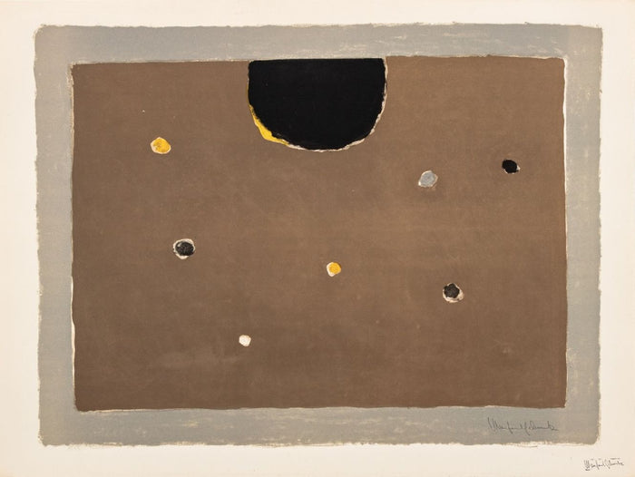 Manfred Schwartz "Somber Planet" Lithograph