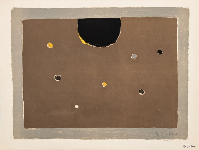 Manfred Schwartz "Somber Planet" Lithograph