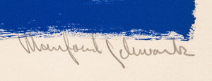 Manfred Schwartz Oriental Kites II in Blue Lithograph (9771731976499)