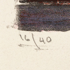 Manfred Schwartz The Ring in Plum Lithograph (9771743248691)