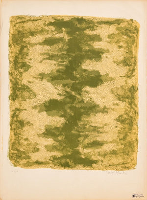 Manfred Schwartz "Green Serration" Lithograph (9771761598771)