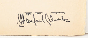 Manfred Schwawrtz Rivulets in Red Lithograph (9771796857139)