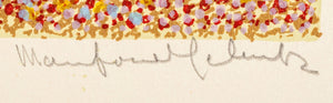 Manfred Schwawrtz Rivulets in Red Lithograph (9771796857139)