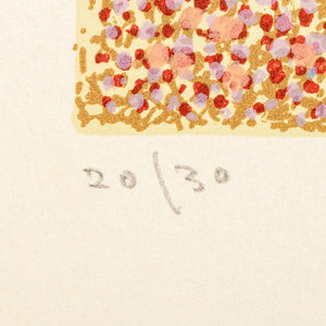 Manfred Schwawrtz Rivulets in Red Lithograph (9771796857139)